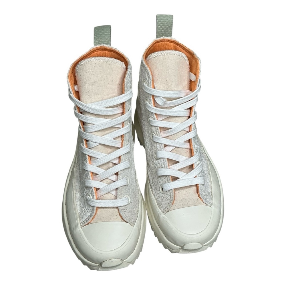 Converse Run Star Hike Hi Platform Sneakers White Woven Texture | Women’s 7.5 - Picture 10 of 15